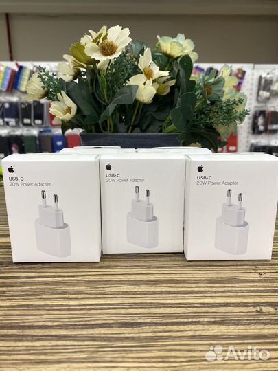Блок питания Apple 20w Type-c iPhone оригинал
