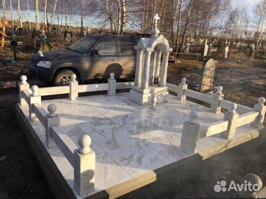 Памятники. Благоустройство могил. Оградки