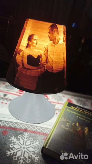 Лампа настольная с вашим фото