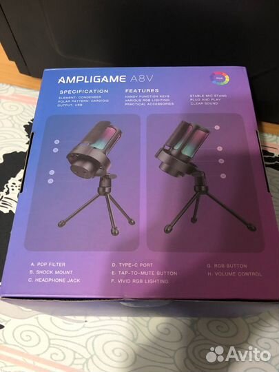 Микрофон игровой (для стриминга) Fifine A8V
