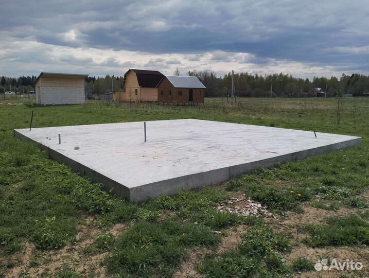 Заливка фундамента бетонные работы под ключ