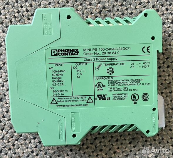 Phoenix contact mini-PS-100-240AC/24DC/1.3