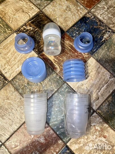 Набор контейнеров Avent + бутылочка