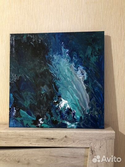 Картина флюид арт