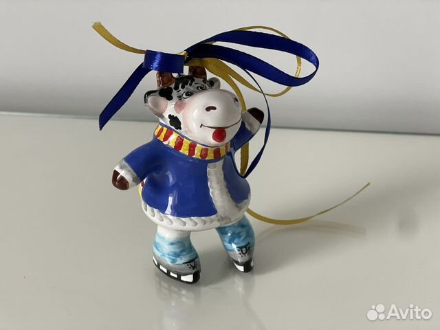 Новогодняя игрушка керамика