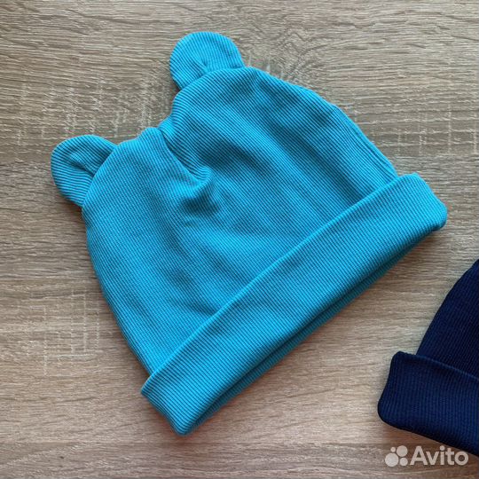 Шапка хлопковая двойная на теплую осень