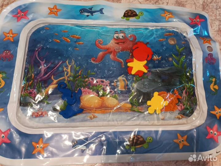 Детский развивающий водный коврик для младенца