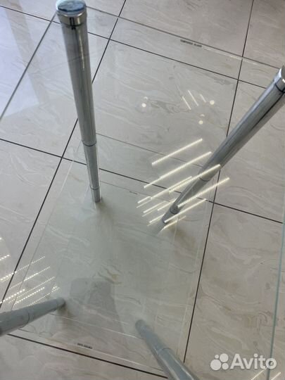 Стеклянная тумба этажерка полка