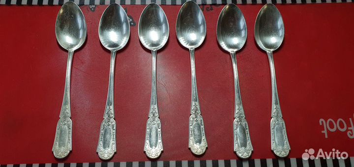 Ложки чайные серебро 875 пробы СССР «Ювеель»