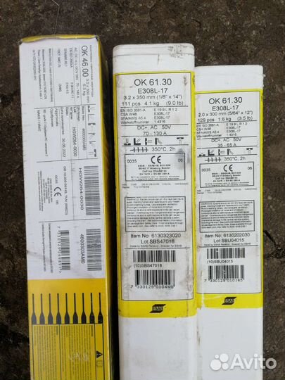 Продам электроды есаб ок46