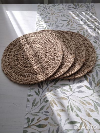 Салфетки сервировочные из джута