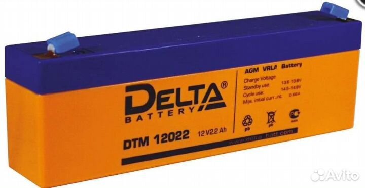 Аккумулятор delta dtm12022 12v 2.2Ah