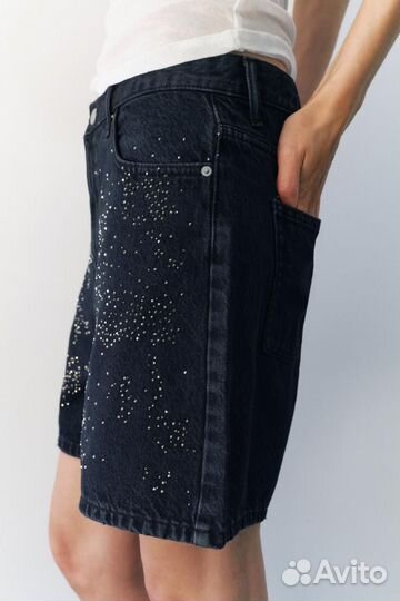 Джинсовые шорты zara 36 новые