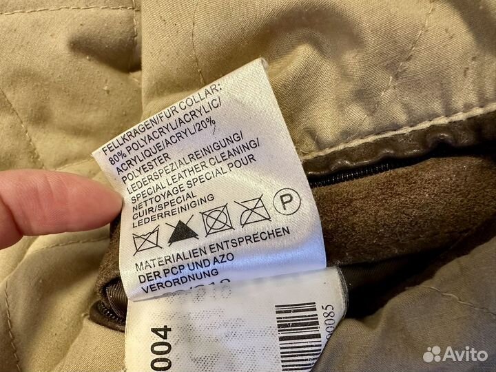 Бомбер винтажный мужской кожаный Mustang