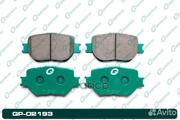 Колодки тормозные GP02193 gbrake