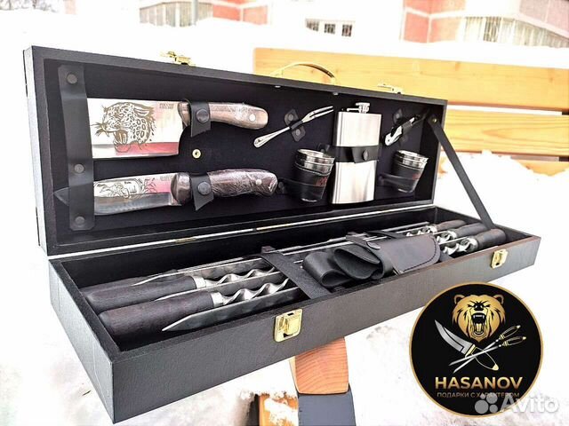 Набор шампуров подарочный