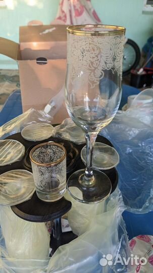 Набор 6 бокалов 6 рюмок, Бар 12