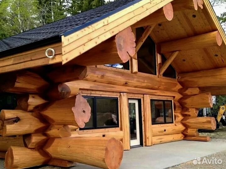 Сруб дома премиум класса