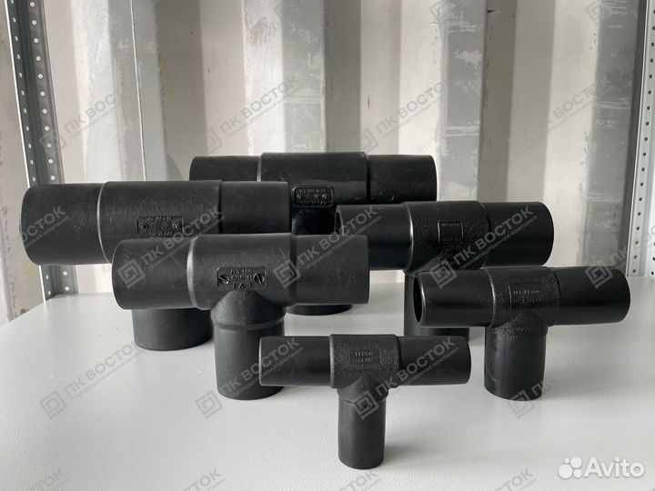 Тройник пнд пэ100 SDR11 d 125 литой равнопроходной