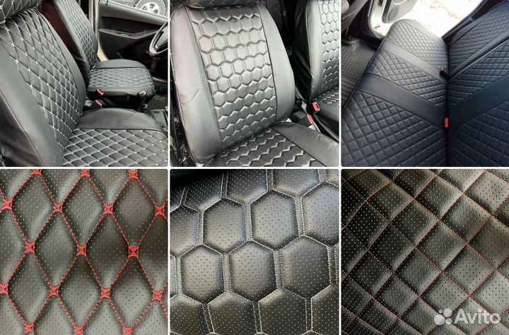 Чехлы для авто на сиденья эко кожа комплект