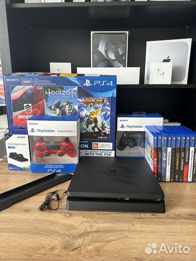 Sony PS4 slim 70 игр гарантия 3 месяца