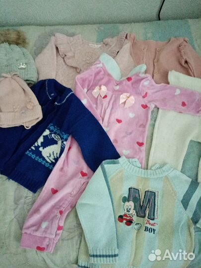 Детская одежда для девочек 80 86 пакетом