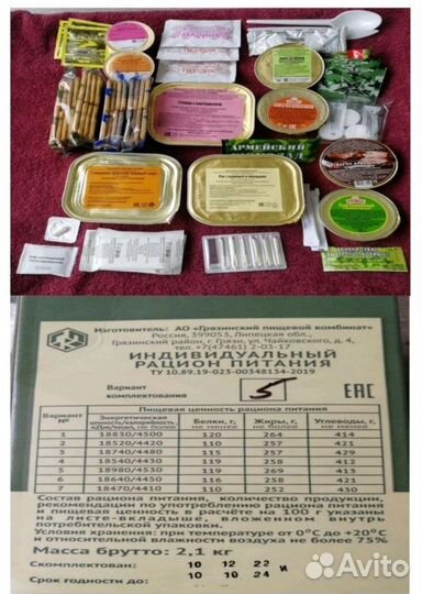 Армейский сухпаек