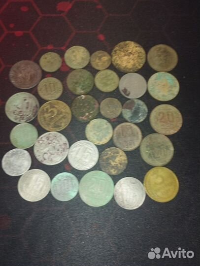 Лот копаных монет