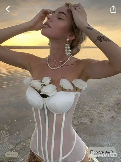 Корсетный топ