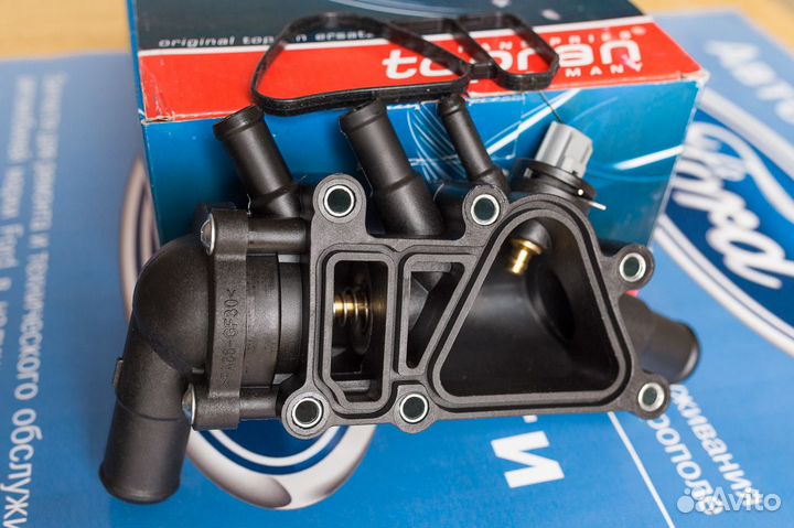 Корпус термостата Форд Фокус 1 1.6 Дюратек, Фиеста