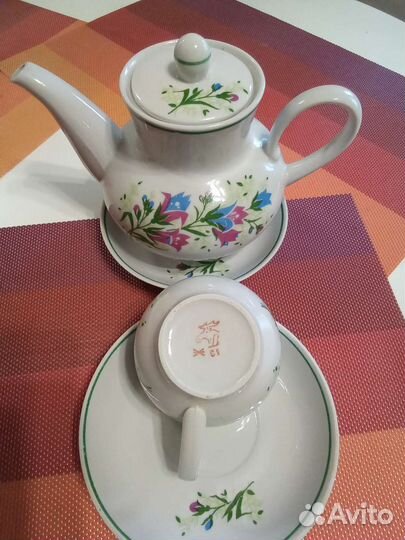Сервиз чайный СССР / Вербилки на 4 персоны