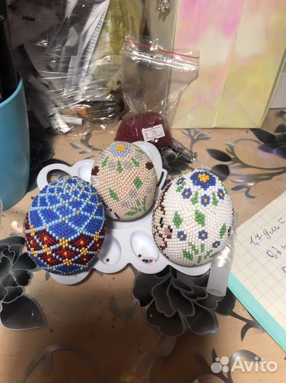 Яйцо пасхальное ручная работа