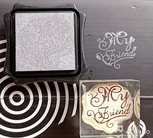 Подушка для печатей и штампов цветная, скрапбукинг