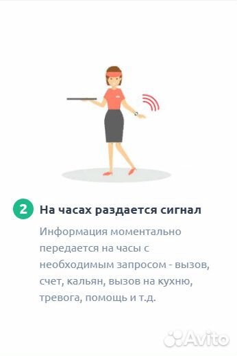 Кнопки и часы вызова для кальянной, кафе, вип-зоны