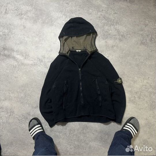 Stone island vintage navy half zip sweater