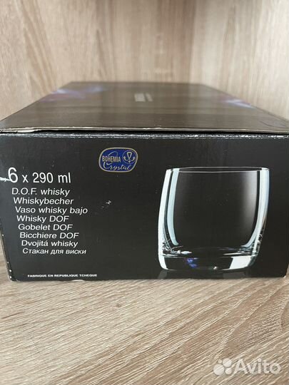 Стаканы для виски набор 6 штук Чехия