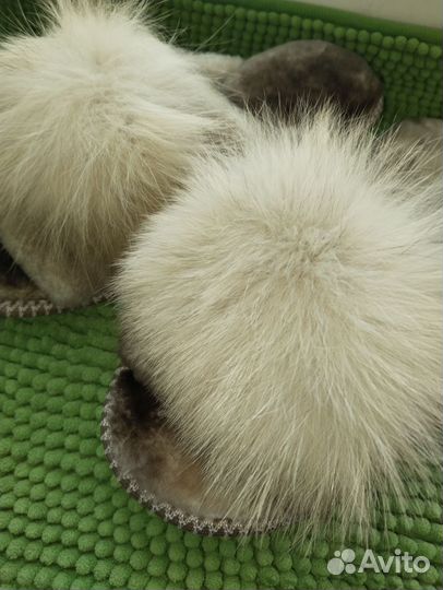 Тапочки натуральный мех размер. 39- 40
