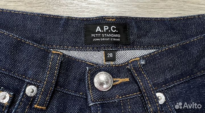 A.P.C. женские прямые тёмно-синие джинсы 28