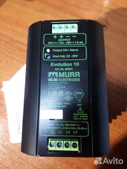Блок питания Murr Evolution 10 380/24V