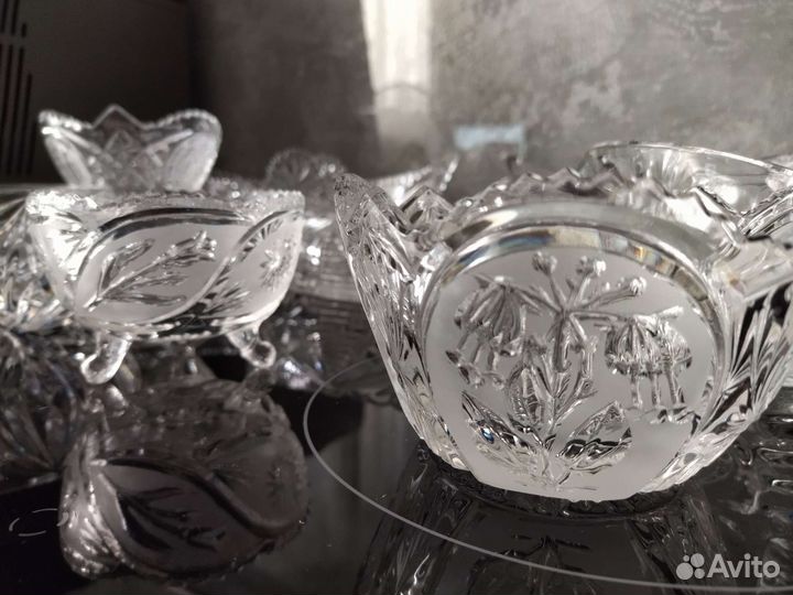 Хрусталь СССР конфетницы салатники