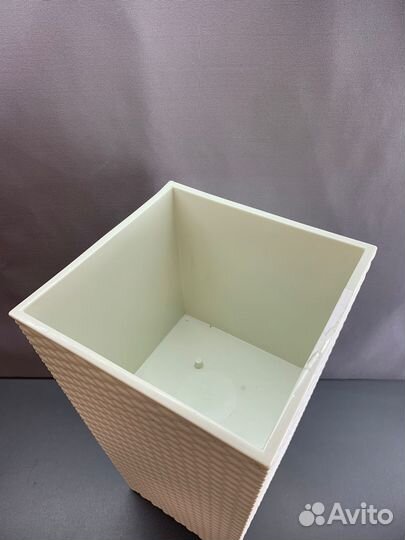 Кашпо idea (М-Пластика) напольное Ротанг, 11.2л, 2