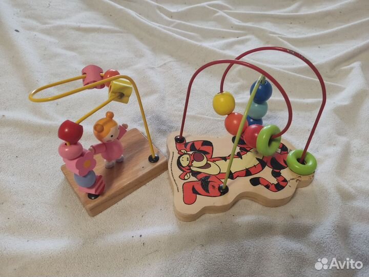 Детские развивающие игрушки деревянные
