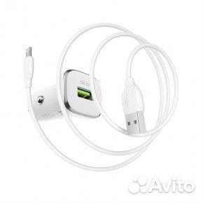 Мощное Зарядное Устройство18W + Кабель microusb