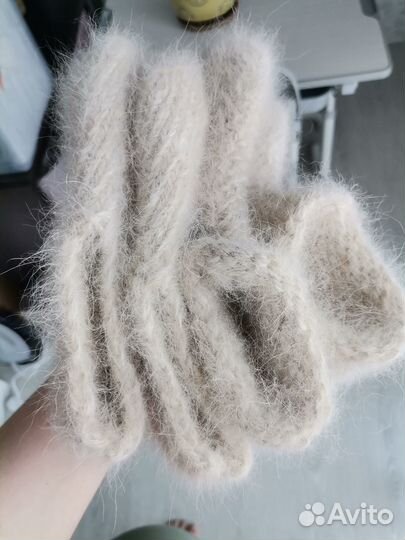 Укороченные носки из собачьего пуха