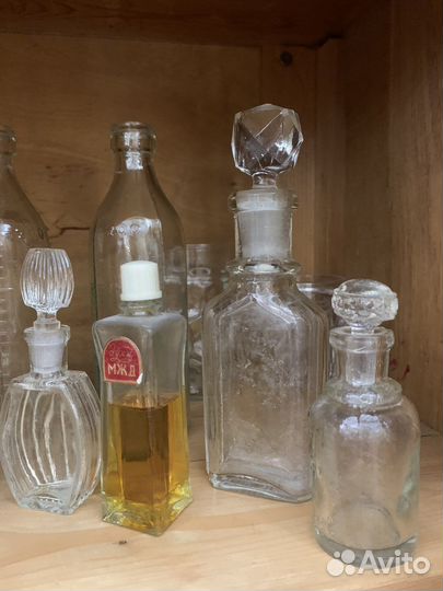 Флаконы от духов СССР, стеклянки СССР