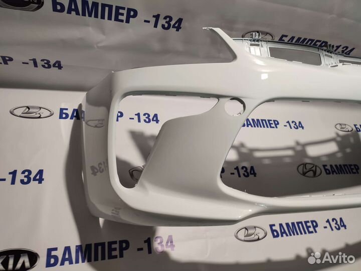 Бампер передний kia rio 4 Кристально белый PGU