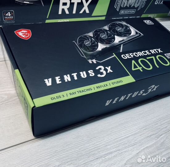 Видеокарта RTX 4070 Super MSI Ventus 3X новая