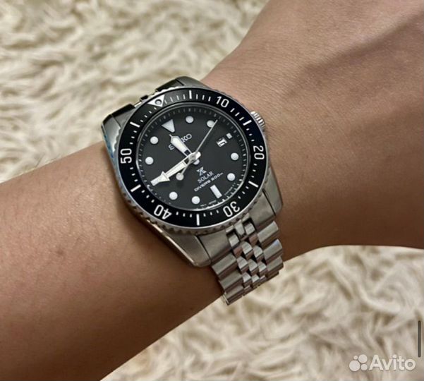 Браслет стальной Юбилейный на Seiko Solar Sne 38mm