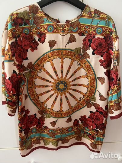 Dolce gabbana оригинал топ из шелка