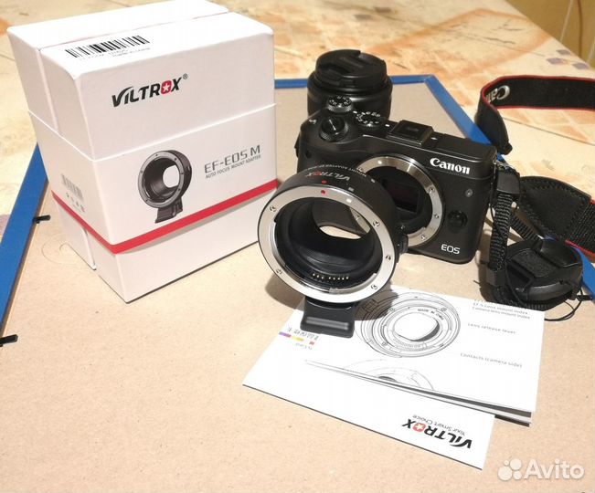 Адаптер Viltrox Canon EF-EOS M, автофокус, новый
